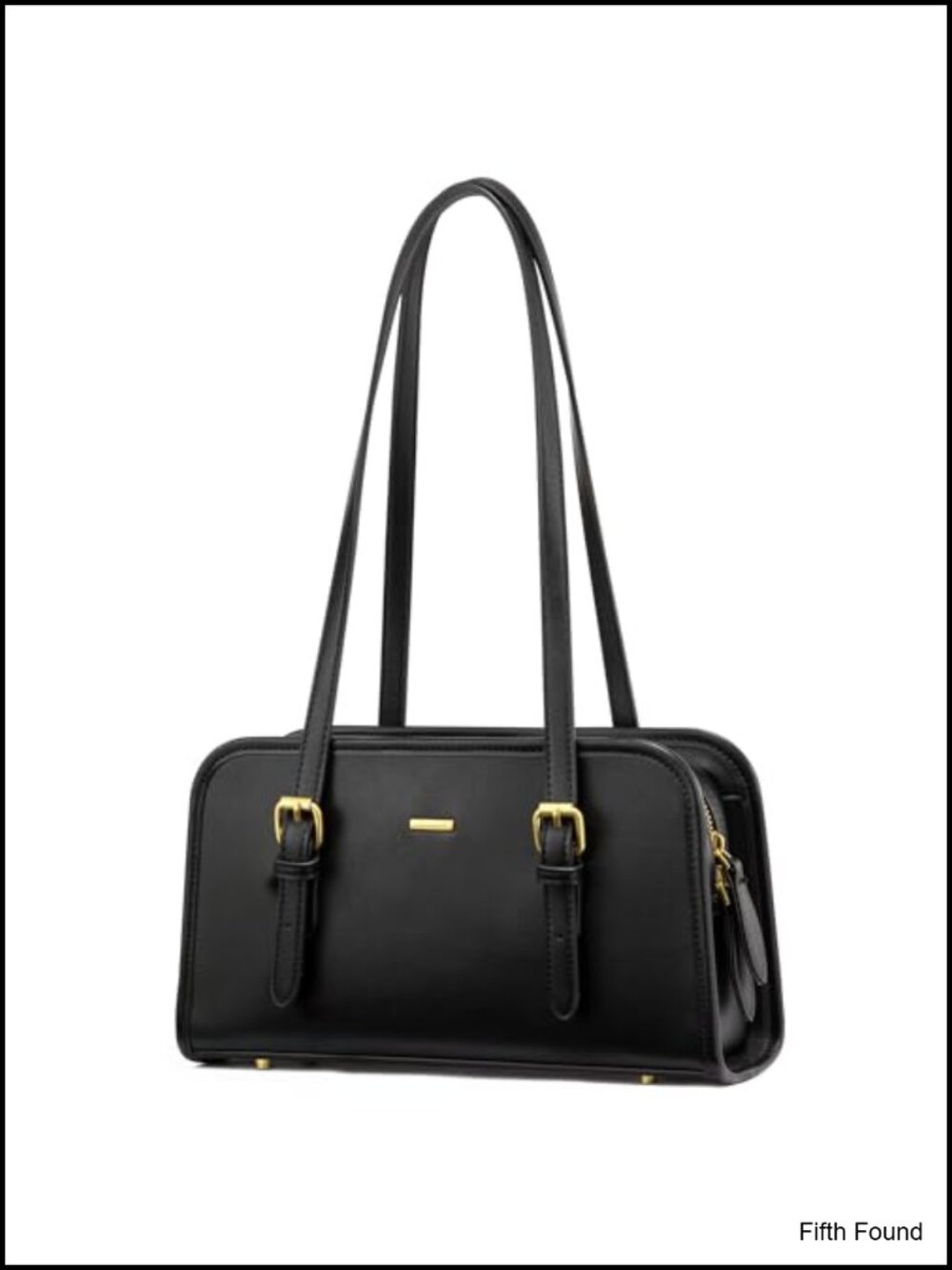 Vegan Leather Swing Zip Shoulder Bag Small Trendy Hobo Clutch